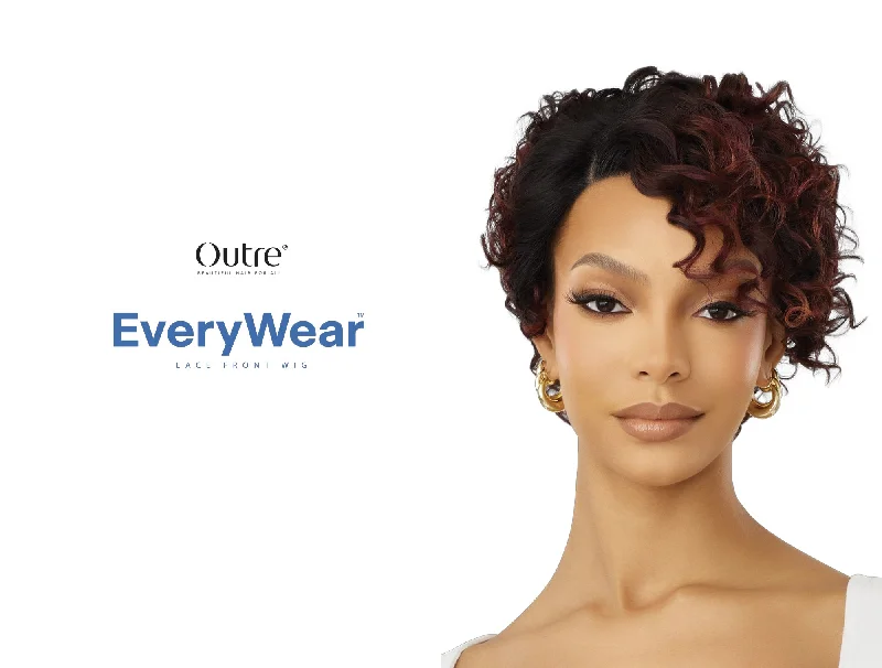 Synthetic wigs for rare sales-OUTRE EVERYWEAR HD SYNTHETIC LACE FRONT WIG - EVERY41