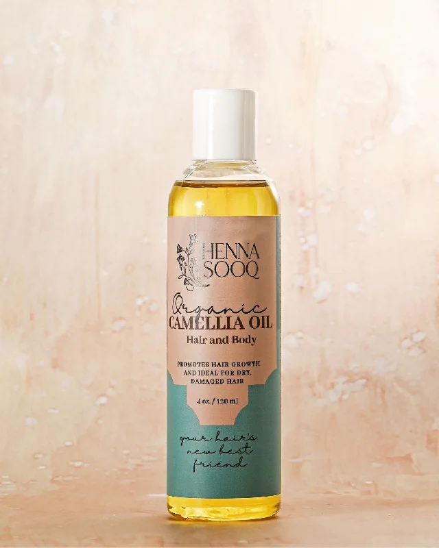 Hair care for thin kinky coily bouncy curls-Organic Camellia Oil