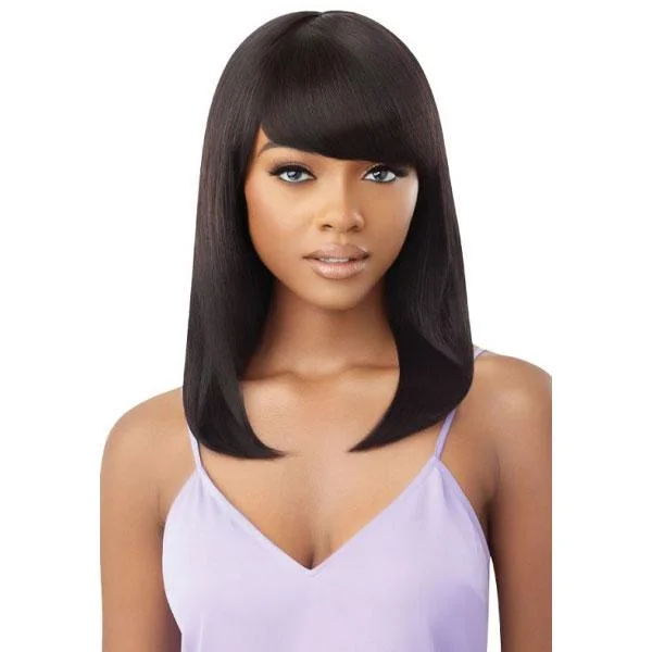 real person hair ring pine detail-Outre 100% Human Hair MyTresses Purple Label Full Wig - CLARISSA