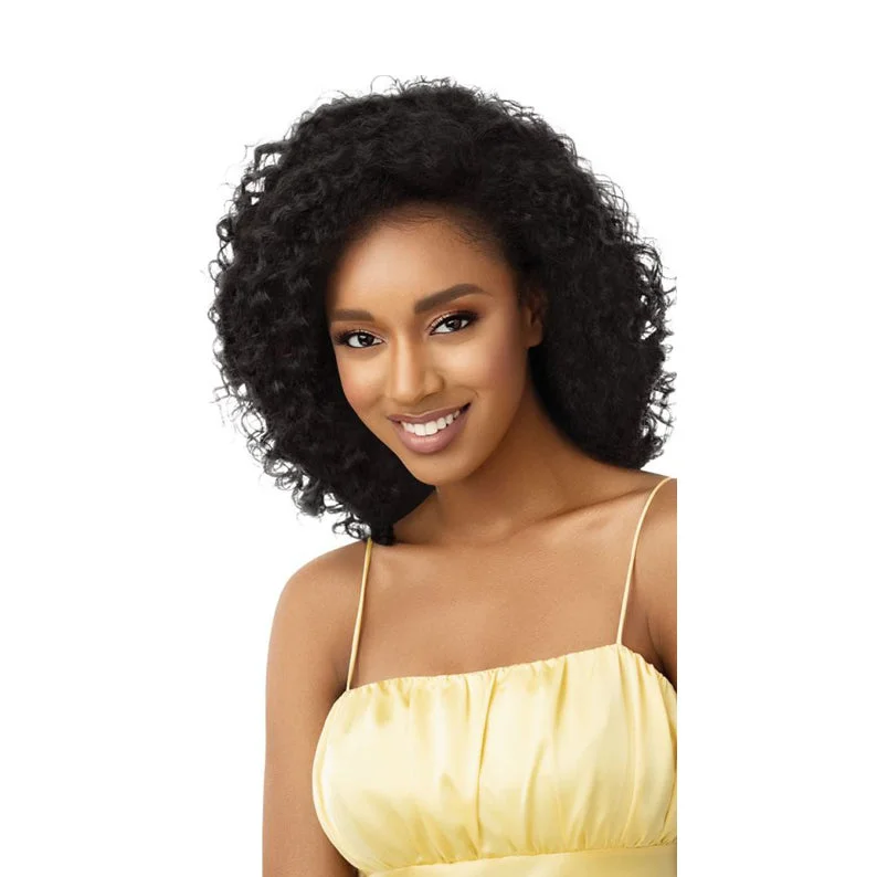 Synthetic wigs for tor galas-OUTRE Converti Cap Synthetic Hair Half Wig BEACH BABE