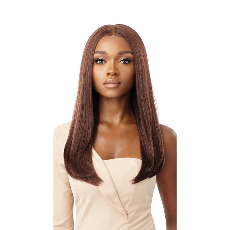 Synthetic wigs for neat deals-OUTRE Melted Hairline Synthetic HD Lace Front Wig LUCIENNE