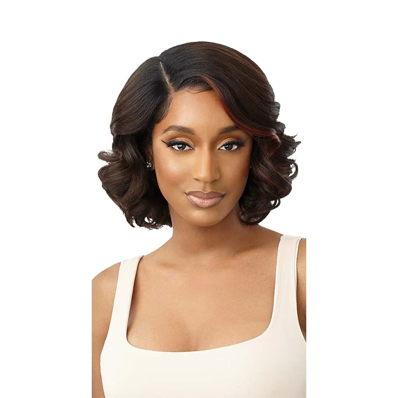 Synthetic wigs for sleek vibe-OUTRE Melted Hairline Synthetic Hd Lace Front Wig SOVEIDA