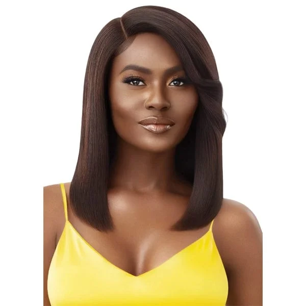 real person hair ring ribbed ring-Outre Mytresses Gold Label 100% Human Hair Lace Front Wig - AMITA