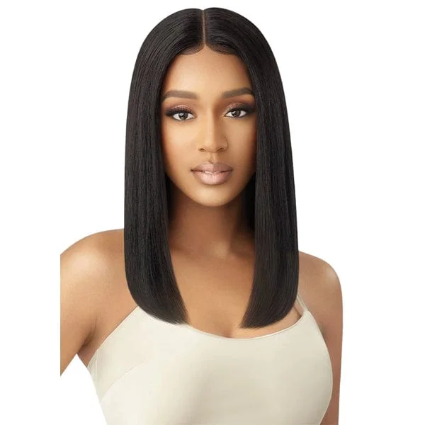 real person hair ring reflective band-Outre Mytresses Gold Label 100% Human Hair Lace Front Wig - NATURAL STRAIGHT 16"