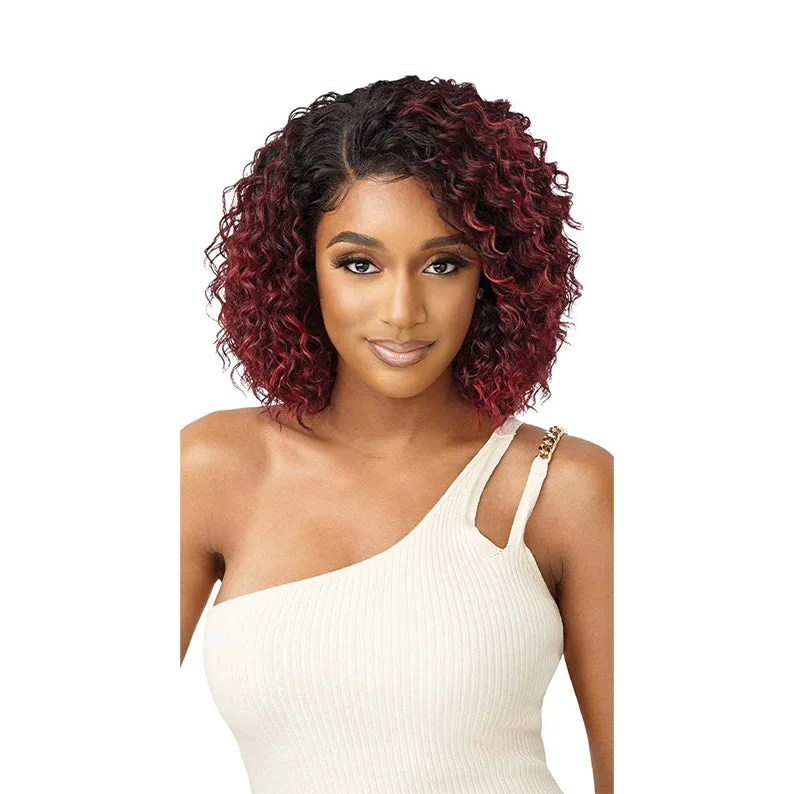 Synthetic wigs for jam nights-OUTRE Perfect Hairline Synthetic 13X4 HD Lace Front Wig - LISSIE