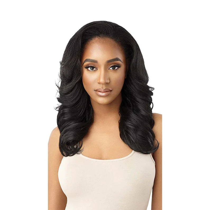 Synthetic wigs for rare deals-OUTRE Quick Weave Synthetic Hair Half Wig NEESHA H305