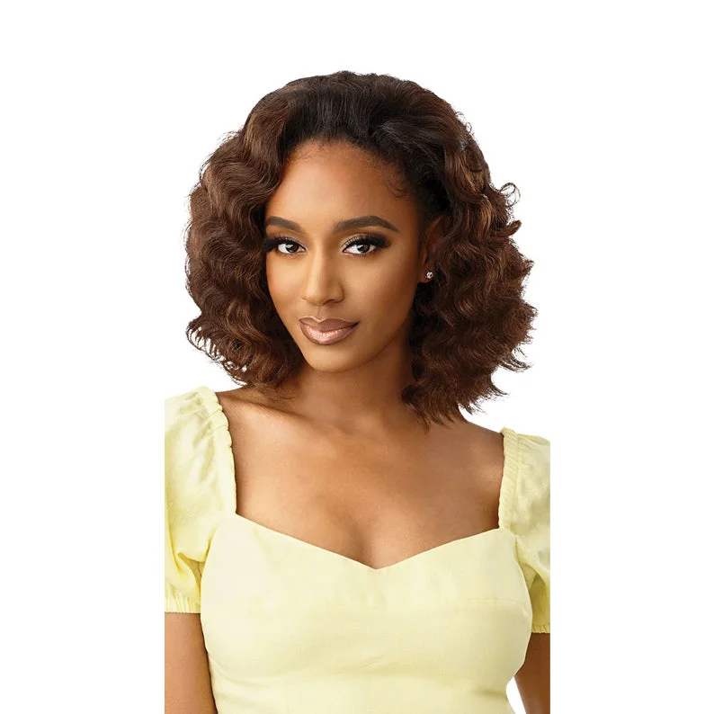 Synthetic wigs for epic nights-OUTRE Converti Cap Synthetic Hair Half Wig SWAY SOIREE