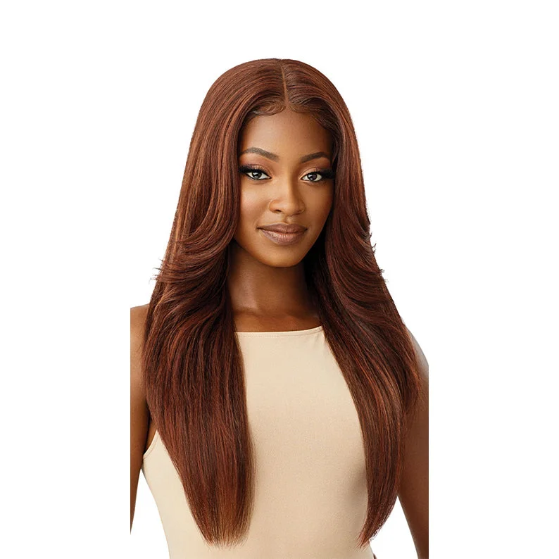 Synthetic wigs for vale feasts-OUTRE Synthetic Pre-Plucked HD Transparent Lace Front Wig KIMORA