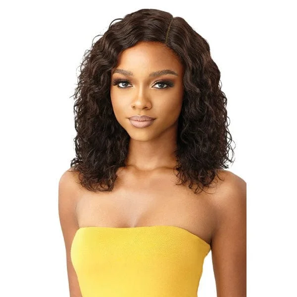 real person hair ring nano-coated-Outre The Daily Wig 100% Human Hair Wig - DEEP CURL 16"