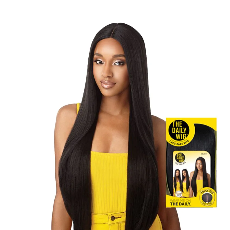 Pebble synthetic wigs cool-OUTRE THE DAILY WIG Synthetic Hair Lace Part Full Cap Wig KYLA