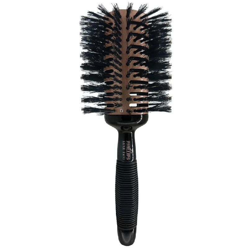 Curl lock cream-Phillips Luxe Thermal Tourmaline Monster Vent Brush Round 4in