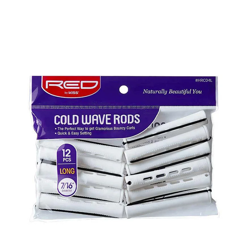 RED by KISS Cold Wave Rods Long 7/16" 12pcs [WHITE] #HRC04L