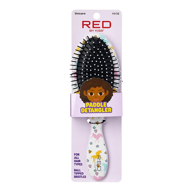 RED by KISS Kids Paddle Detangler [Unicorn]  #HH38