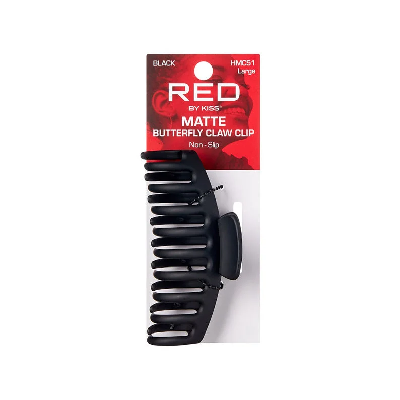 RED by KISS Matte Butterfly Claw Clip Large [BLACK] #HMC51