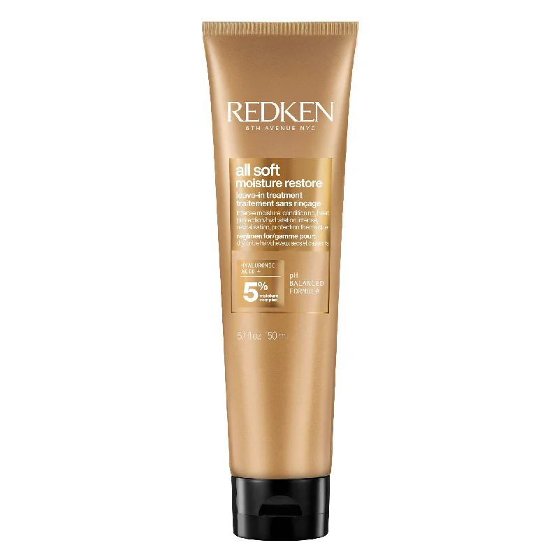 Hair care products with lychee seed-Redken All Soft Leave In Treatment 5.1 oz