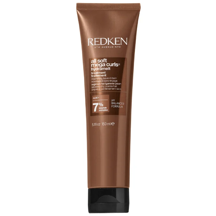 Best hair care for hair hydration boost-Redken All Soft Mega Curls Hydramelt Treatment 5.1 oz