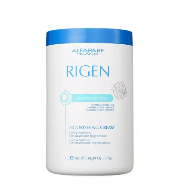 Rigen Nourishing Cream Milk Protein Dry Hair Treatment 1L - Alfaparf Milano