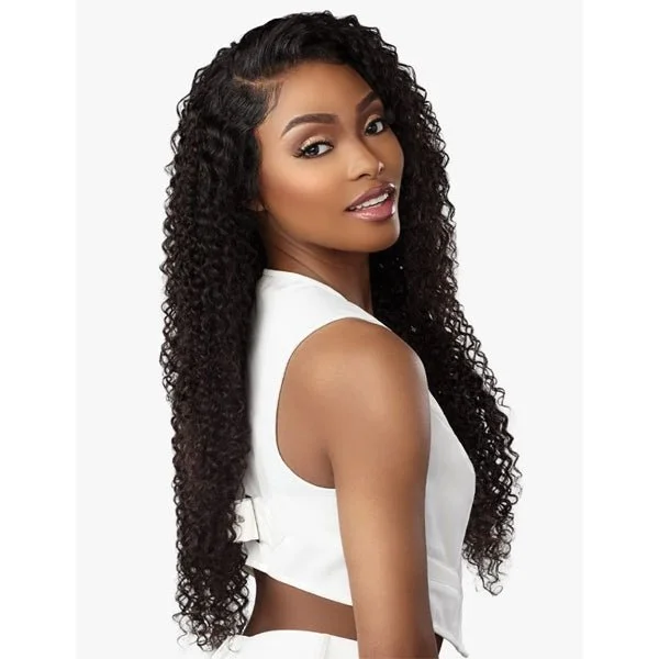 real person hair ring volcanic craft-Sensationnel 100% Virgin Human Hair 13A 13X4 Frontal HD Lace Wig - BOHEMIAN 20"/28"