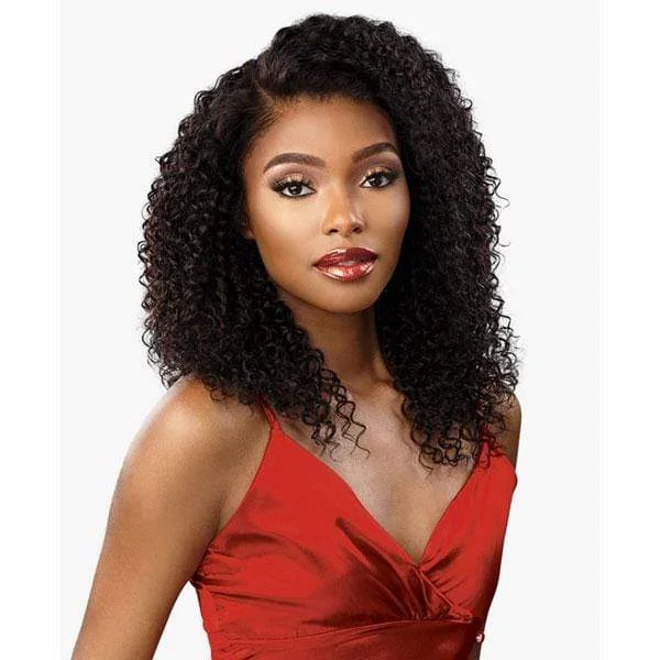 real person hair ring sunstone shine-Sensationnel 100% Virgin Human Hair 15A 13X4 Frontal HD Lace Wig - KINKY CURLY 16″