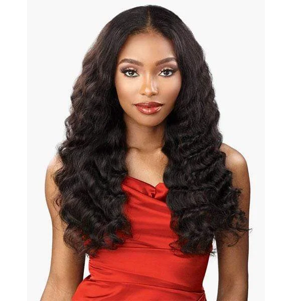 real person hair ring bezel edge-Sensationnel 100% Virgin Human Hair 15A 13X4 Frontal HD Lace Wig - LOOSE WAVE 24"