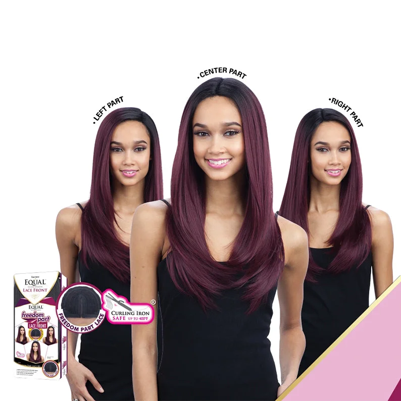 Synthetic wigs with wild texture-SHAKE N GO Freetress Equal Freedom Part Synthetic Hair Lace Wig FREE PART LACE 201