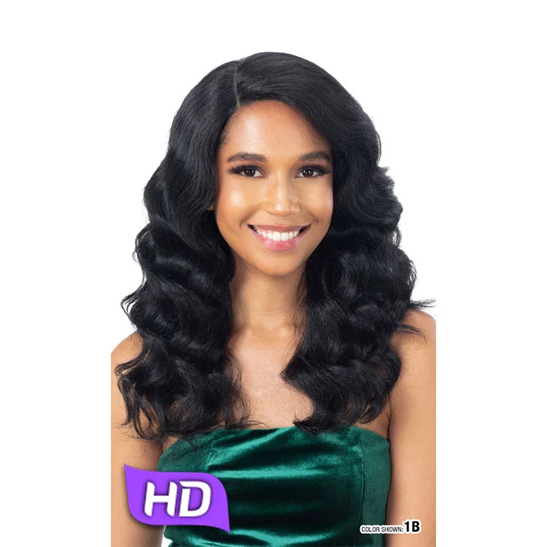 Synthetic wigs for club meetups-SHAKE N GO Freetress Equal Synthetic Level Up HD Lace Front Wig SYLVIE