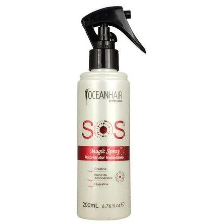 Curl wave cream-Keratin SOS Magic Instant Reconstuction Finisher Hair Spray 200ml - Ocean Hair