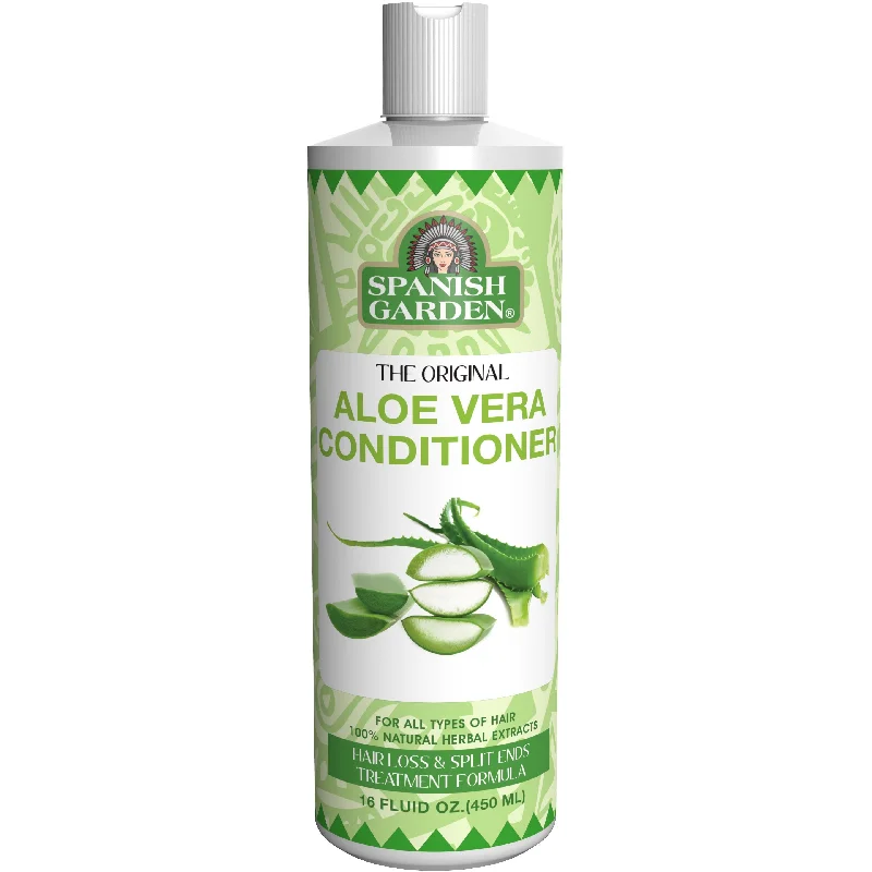 Hair care products with black seed oil-Spanish Garden Original Aloe Vera Conditioner Hair Loss & Split End Formula - 16 Oz