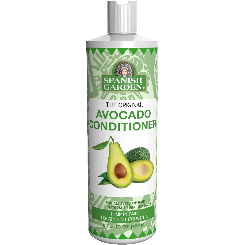 Hair care for dry kinky coily bouncy hair-Spanish Garden Original Avocado Hair Conditioner (16 Fl. Oz.)