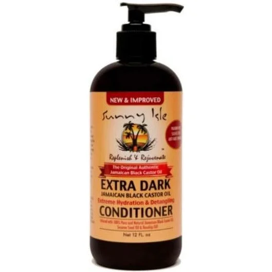 Hair care tips for hair dynamism-Sunny Isle Black Castor Oil Extreme Hydration & Detangling Conditioner 12 Oz