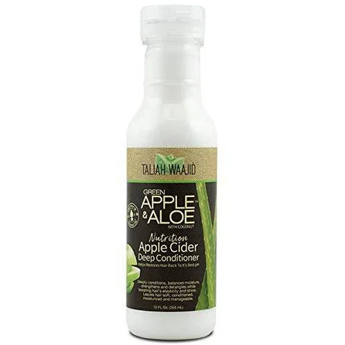 Best hair care for hair potency-Taliah Waajid Green Apple Aloe with Coconut Nutrition Apple Cider Deep Conditioner