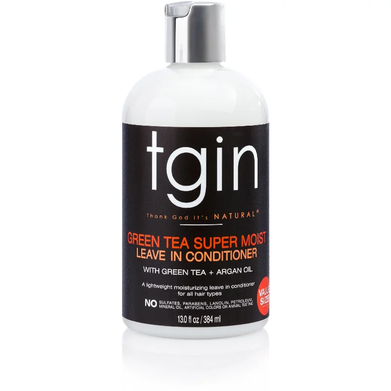 Hair care routine for hair sturdiness-Tgin Green Tea Super Moist Leave-In Conditioner 13.0 OZ