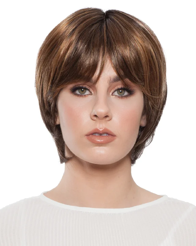 Synthetic wigs with dusk blue-Veronica | Monofilament Synthetic Wig by Wig Pro