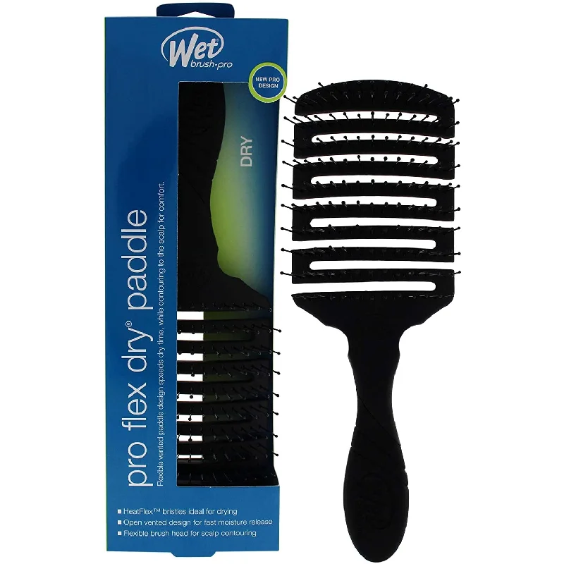 Curl lock lotion-Wetbrush Pro Flex Dry Paddle Black