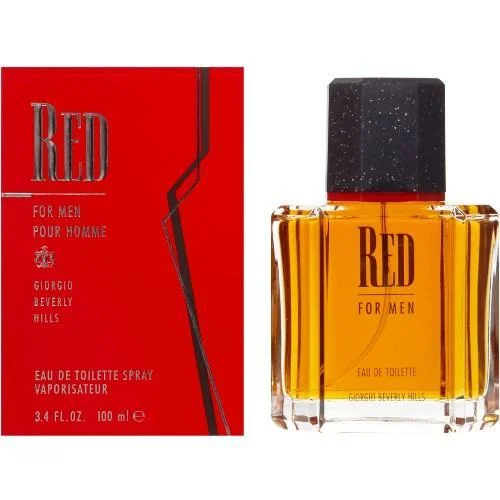 Red eau de toilette spray